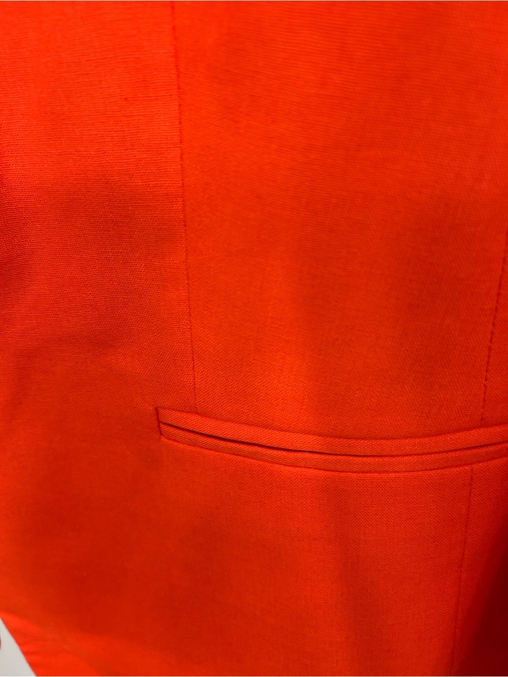 J. Crew Bright Orange Single-Button Linen Blazer - Picture 8 of 8